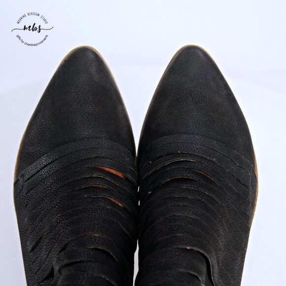 Free People Lost Valley Ankle Boots Black Women EU 39 US 8.5 - Picture 10 of 14